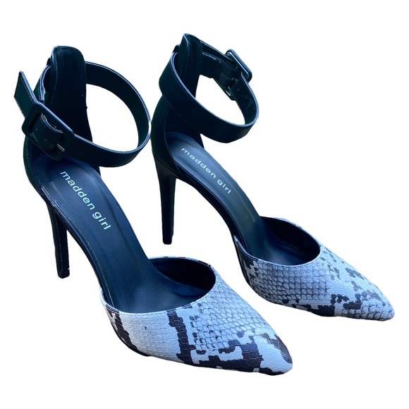 Madden Girl Women's Electraa Faux Leather Brown, Tan, Black Heel Size 6 - Picture 1 of 6